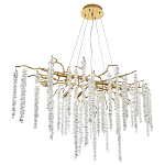 Люстра с декором в виде ветвей с хрустальными подвесками Fairytree Gold Crystal Chandelier варинант исполнения - 3 | Loft Concept в Барнауле