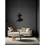 Подвесной вязаный черный светильник «Моника» варинант исполнения - 3 | Loft Concept в Барнауле