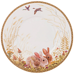 Чайная пара из фарфора с изображением собаки и зайцев 300 мл Hunting Porcelain Collection 2 варинант исполнения - 3 | Loft Concept в Барнауле