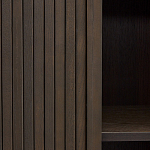 Буфет тёмно-коричневого цвета из ясеневого шпона с 2-мя раздвижными дверями Toinette варинант исполнения - 3 | Loft Concept в Барнауле