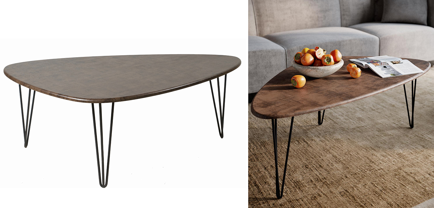 Кофейный стол Dorian Coffee Table brown Кофейный стол Dorian Coffee Table brown - Loft-Concept в Барнауле
