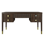 Письменный стол с 4-мя ящиками Elsa Dreams Walnut варинант исполнения - 6 | Loft Concept в Барнауле