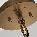 Подвесной светильник с узким цилиндрическим абажуром из черных вертикальных реек Kichler варинант исполнения - 4 | Loft Concept в Барнауле