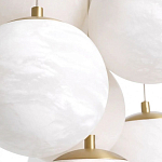 Люстра подвесная круглая с сферическими плафонами из натурального камня Glowing Spheres варинант исполнения - 4 | Loft Concept в Барнауле