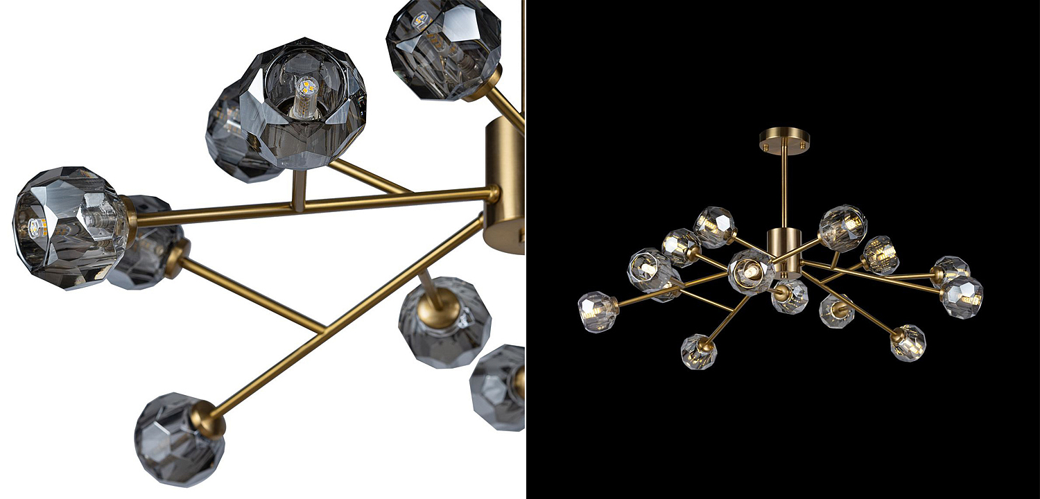 Люстра RH Boule De Cristal smoky 15 Люстра RH Boule De Cristal smoky 15 - Loft-Concept в Барнауле