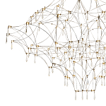 Люстра с тонким металлическим каркасом цвета хром Quasar варинант исполнения - 3 | Loft Concept в Барнауле