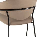 Коричневый стул с обивкой из искусственной замши Alexis варинант исполнения - 7 | Loft Concept в Барнауле