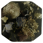 Шкатулка из эпоксидной смолы с цветами черная Epoxy Resin Square Box Black варинант исполнения - 1 | Loft Concept в Барнауле