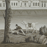 Обои ручная роспись Monuments of Paris Eau Forte on scenic paper варинант исполнения - 2 | Loft Concept в Барнауле