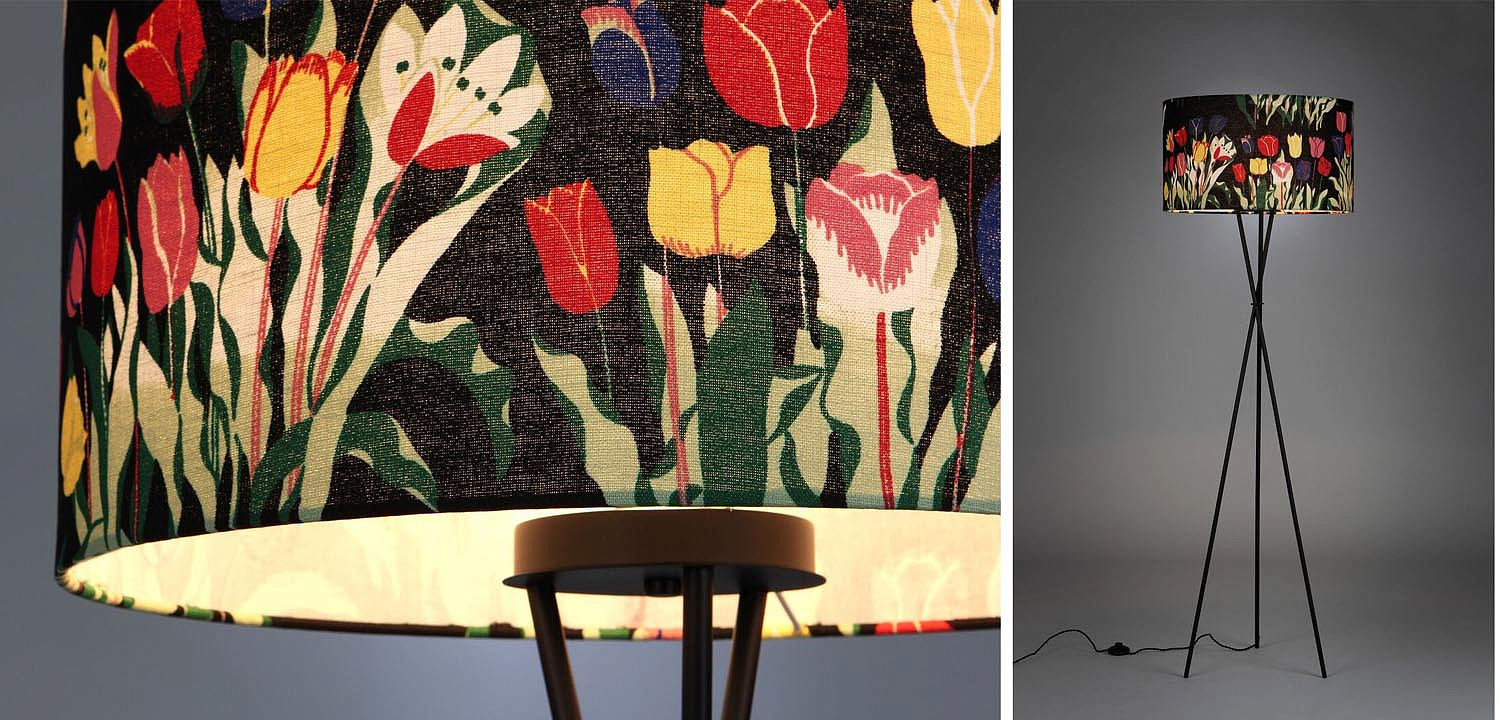 Торшер Colored Lampshade Tulips Floor Lamp Торшер Colored Lampshade Tulips Floor Lamp - Loft-Concept в Барнауле