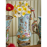 Ваза с птичкой из фарфора с бронзовыми элементами Garden of Eden варинант исполнения - 6 | Loft Concept в Барнауле