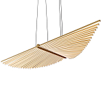 Люстра в виде распахнутых крыльев из тонких металлических планок Flight of Freedom варинант исполнения - 4 | Loft Concept в Барнауле