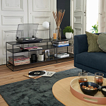 ТВ-тумба стальная с полками Chad TV-Stand варинант исполнения - 5 | Loft Concept в Барнауле