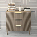 Комод коричневого цвета с 3-мя ящиками Harper Line варинант исполнения - 1 | Loft Concept в Барнауле