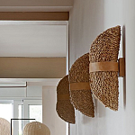 Бра плетеное из ротанга Chainmail варинант исполнения - 1 | Loft Concept в Барнауле