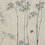 Обои ручная роспись Distant Bamboo Special Colourway on white dyed paper варинант исполнения - 1 | Loft Concept в Барнауле