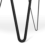 Стол журнальный c круглой столешницей из стекла серого цвета Gray and Gold Marble варинант исполнения - 6 | Loft Concept в Барнауле