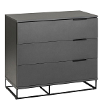 Комод цвета графит с 3-мя ящиками Strict Lines  варинант исполнения - 1 | Loft Concept в Барнауле