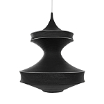 Подвесной вязаный черный светильник «Моника» варинант исполнения - 1 | Loft Concept в Барнауле