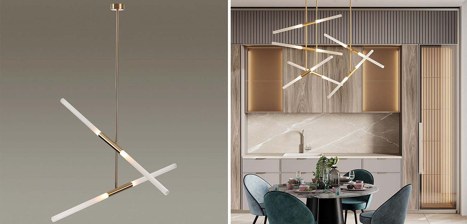 Светильник Gold Delta Light 4 lamp Светильник Gold Delta Light 4 lamp - Loft-Concept в Барнауле
