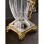 Ваза из прозрачного стекла с бронзовой вставкой в виде цветущей ветви Eden Garden porcelain and bronze варинант исполнения - 4 | Loft Concept в Барнауле