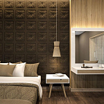 Гипсовая 3D Панель M-106 варинант исполнения - 1 | Loft Concept в Барнауле