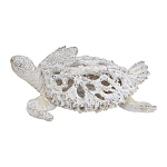 Статуэтка черепаха с ажурным панцирем и детализированной текстурой в белом цвете Marine Accessories варинант исполнения - 1 | Loft Concept в Барнауле