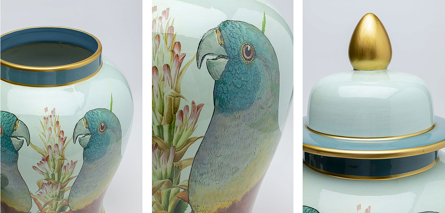 Ваза Porcelain Vase Parrots Ваза Porcelain Vase Parrots - Loft-Concept в Барнауле