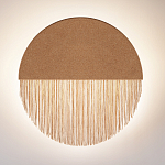 Бра круглое натуральная пробка с бахромой Natural Cork варинант исполнения - 3 | Loft Concept в Барнауле