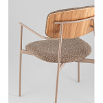 Стул Doe с подклокотниками коричневый варинант исполнения - 3 | Loft Concept в Барнауле