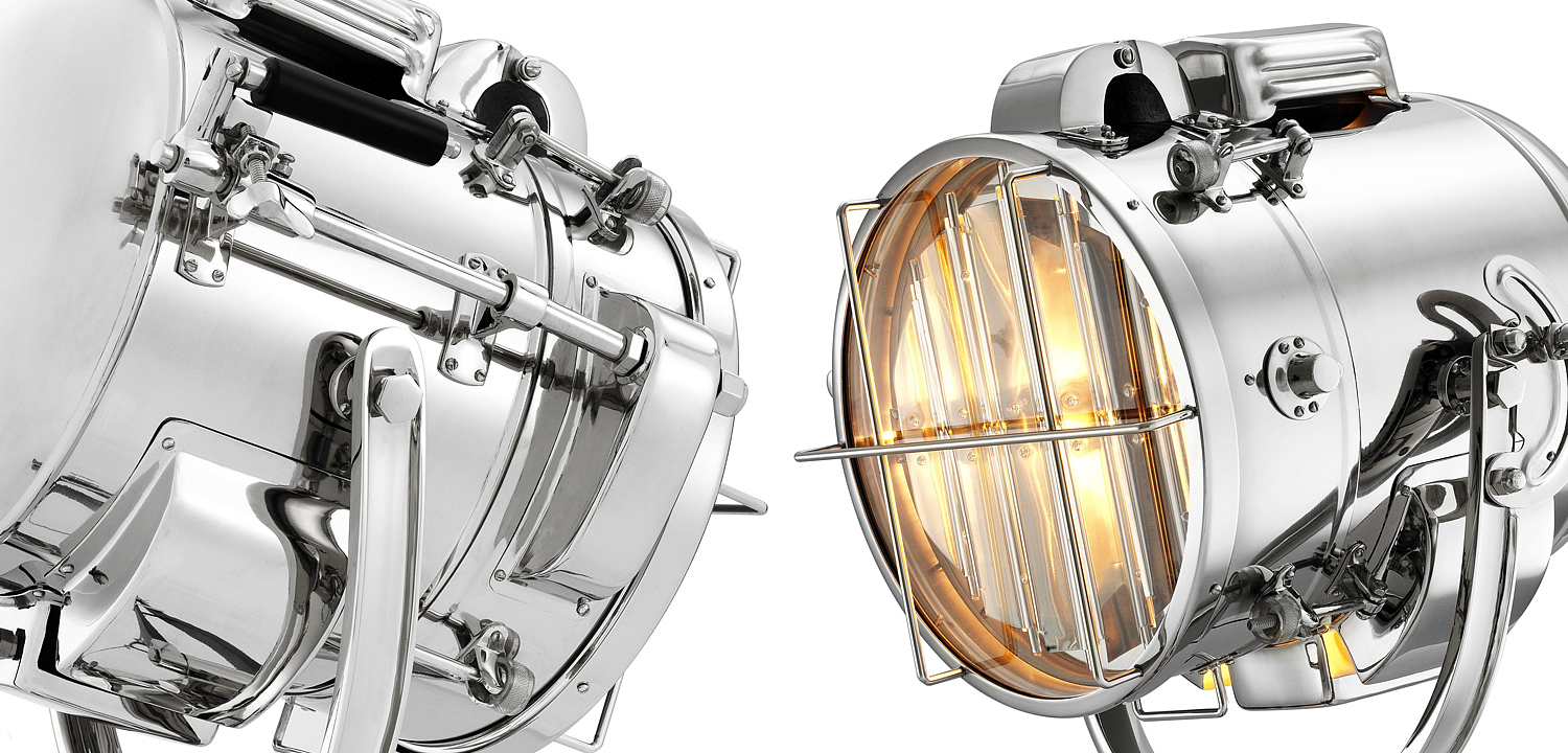 Торшер Eichholtz Floor Lamp Atlantic nickel Торшер Eichholtz Floor Lamp Atlantic nickel - Loft-Concept в Барнауле