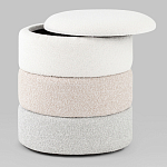 Пуф Three Colors в ткани букле из трех цветов  варинант исполнения - 3 | Loft Concept в Барнауле