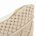 Чехол на подушку с макраме бежевого цвета Macrame варинант исполнения - 3 | Loft Concept в Барнауле