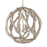 Люстра круглая в виде веток деревьев Natural Driftwood варинант исполнения - 1 | Loft Concept в Барнауле