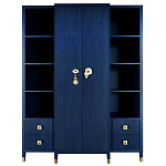 Большой шкаф с витриной Elsa Dreams Blue варинант исполнения - 7 | Loft Concept в Барнауле