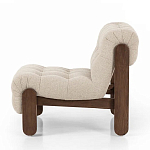 Кресло с деревянным каркасом и обивкой из ткани букле Medieval Furniture варинант исполнения - 1 | Loft Concept в Барнауле