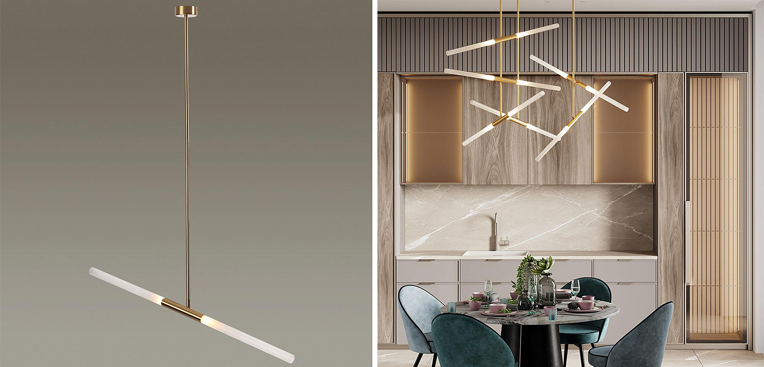Светильник Gold Delta Light 2 lamp Светильник Gold Delta Light 2 lamp - Loft-Concept в Барнауле