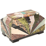 Шкатулка из натурального камня змеевик Stone Casket варинант исполнения - 2 | Loft Concept в Барнауле