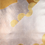 Обои ручная роспись в стиле Арт-деко Namban Colourway SC-290 on Deep Rich Gold gilded paper варинант исполнения - 2 | Loft Concept в Барнауле