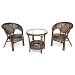 Комплект уличной мебели Angela Dark Brown варинант исполнения - 1 | Loft Concept в Барнауле