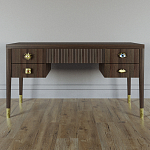 Письменный стол с 4-мя ящиками Elsa Dreams Walnut варинант исполнения - 5 | Loft Concept в Барнауле