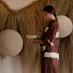 Большая дизайнерская Инсталляция из соломы RAFFIA Installation  варинант исполнения - 1 | Loft Concept в Барнауле