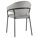 Серый стул с обивкой из искусственной замши Alexis варинант исполнения - 5 | Loft Concept в Барнауле