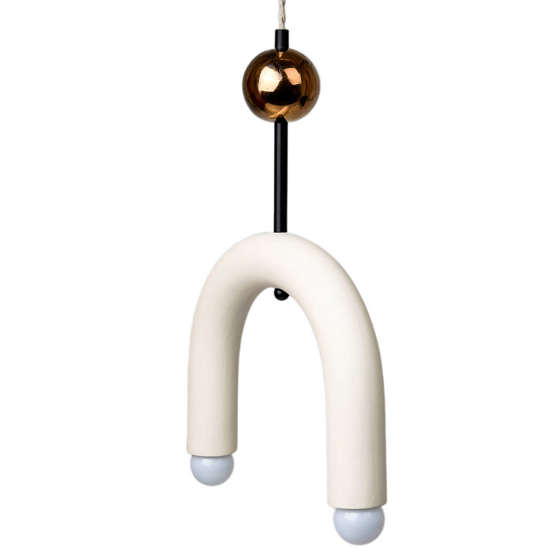 Подвесной светильник MOROSHKA arc [white] Белый Бронза в Барнауле | Loft Concept 