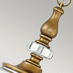 Люстра подвесная цвета латунь с прозрачным овальным стеклянным плафоном Hinkley варинант исполнения - 8 | Loft Concept в Барнауле