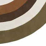 Ковер круглый из хлопка с контрастным узором Bullseye 150 варинант исполнения - 4 | Loft Concept в Барнауле