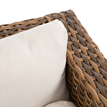 Трехместный садовый диван из плетеного пластика Matteo варинант исполнения - 2 | Loft Concept в Барнауле