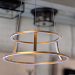 Люстра золотого цвета с 2-мя светодиодными кольцами Eurofase варинант исполнения - 7 | Loft Concept в Барнауле