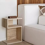 Дизайнерский журнальный стол фигурный с полками Gulip варинант исполнения - 2 | Loft Concept в Барнауле