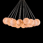 Люстра подвесная круглая с сферическими плафонами из натурального камня Glowing Spheres варинант исполнения - 2 | Loft Concept в Барнауле